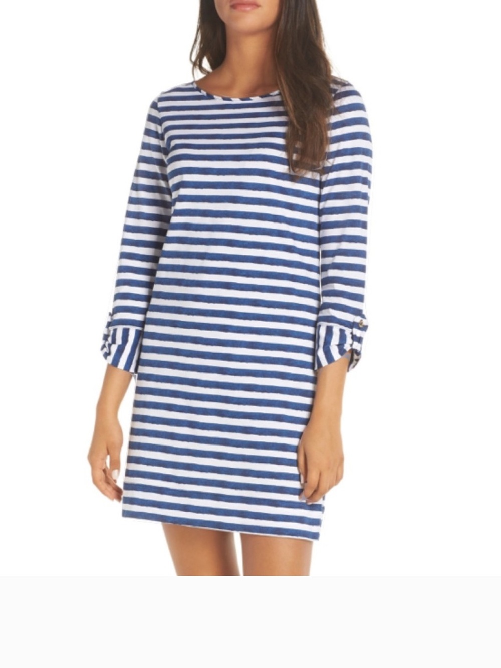 Lilly Pulitzer Marlowe Striped T Shirt Dress L
